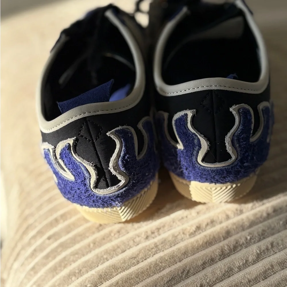 Purple and White Flame Sneakers - Picture 4 of 5